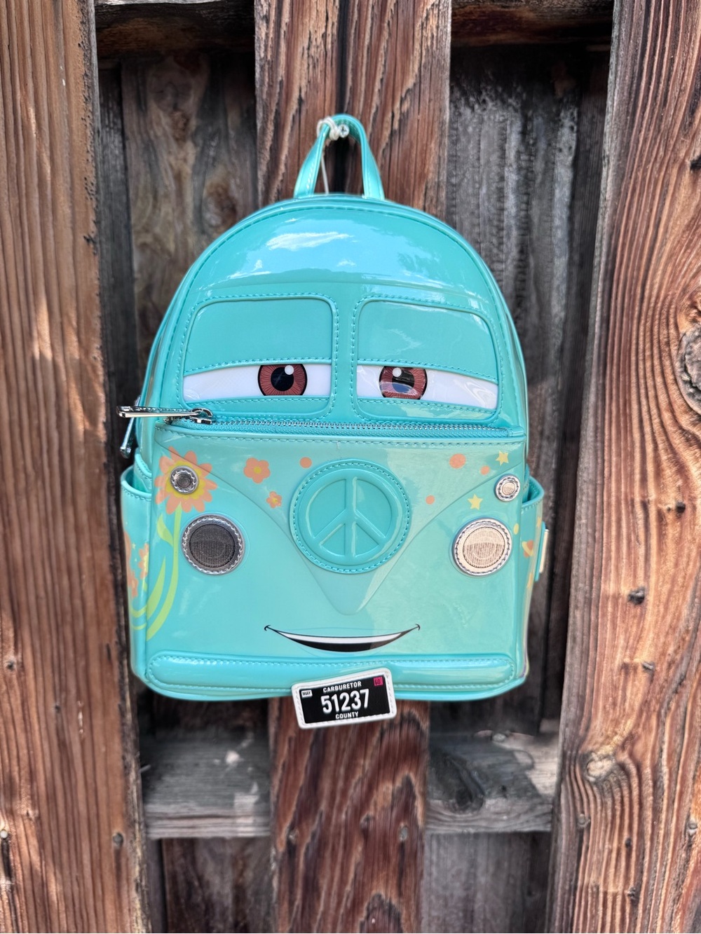 Loungefly Teal Retro Van Character Mini Backpack